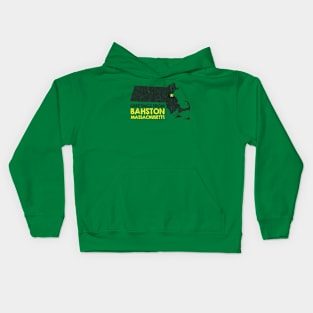 Bahston Massachusetts Kids Hoodie